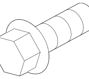 Knock Sensor Bolt - Mazda (CWA5-18-397)