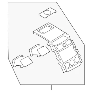 Center Panel - Mazda (TE69-55-210A)