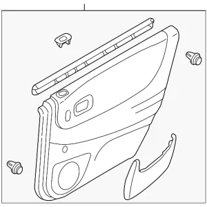 Trim Panel Assembly - Mazda (B30N-68-520-65)