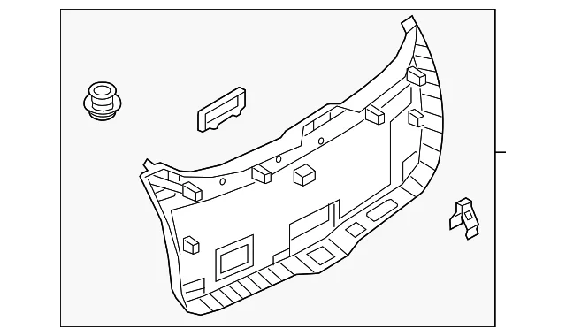 Lower Trim Panel - Mazda (VA41-68-960-02)