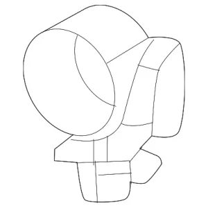 Vacuum Hose Clip - Mazda (CY01-15-581)