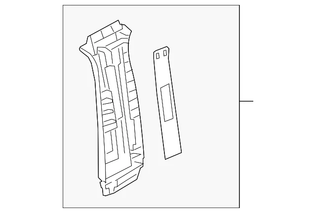 Upper Center Pillar Trim - Mazda (DM0P-68-210-75)