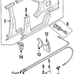Fuel Door Spring - Mazda (B456-42-451)