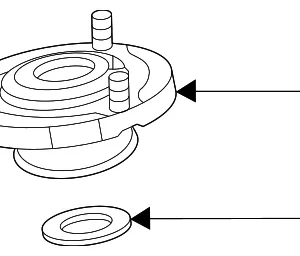 Strut Mount - Mazda (KBB6-34-380B)