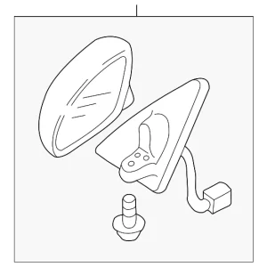 Mirror Assembly Gasket - Mazda (EC01-69-136)