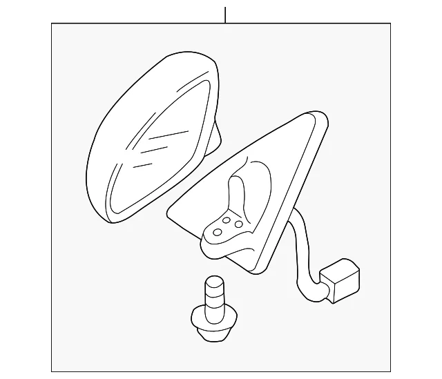 Mirror Assembly - Mazda (ZZC0-69-120-70)