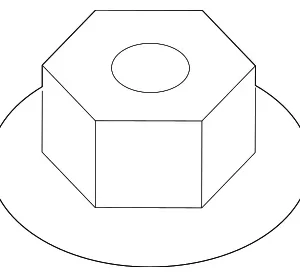 Trans Mount Bracket Nut - Mazda (9YB0-41-411)