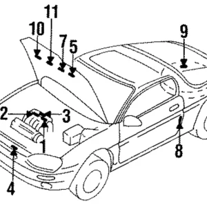 Emission Label - Mazda (EA76-69-036)