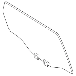 Door Glass - Mazda (KB8C-72-510)