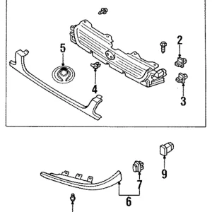 Grille Assembly - Mazda (BC1M-50-710D-PT)