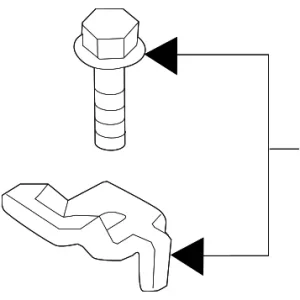Seat Belt Anchor - Mazda (BHN2-57-77ZA)