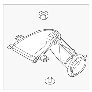 Air Inlet Duct - Mazda (PXFV-13-200B)
