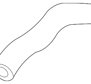 Upper Hose - Mazda (KJ01-15-186)