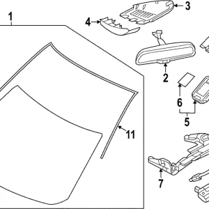 Windshield - Mazda (VA55-63-900B)