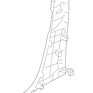 Upper Center Pillar Trim - Mazda (BHN9-68-190A-75)