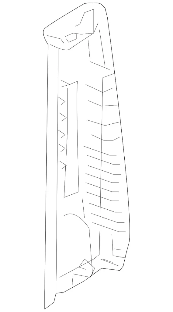 Upper Center Pillar Trim - Mazda (BP4K-68-190G-77)