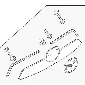 Rear Molding - Mazda (KD53-50-810A-62)