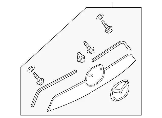 Rear Molding - Mazda (KD46-50-810A-85)