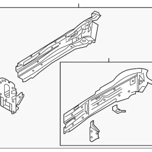 Lower Rail Assembly - Mazda (KB7W-53-31XA)