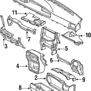 Instrument Panel - Mazda (GJ25-64-270B-19)