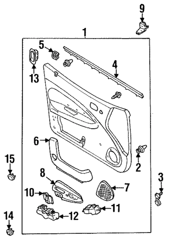 Mirror Switch - Mazda (BC1D-66-600)