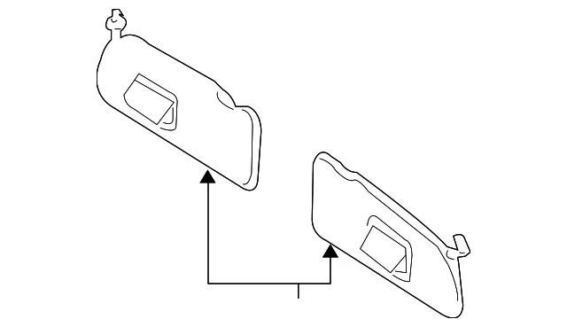 Sun Visor - Mazda (ZZEB-69-320-32)