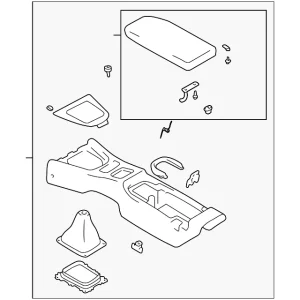 Console Assembly - Mazda (NC10-64-420M-02)