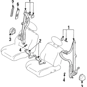 Buckle - Mazda (GB8A-57-620-29)