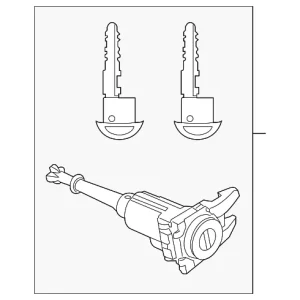 Door Lock Cylinder - Mazda (VAY0-76-220A)