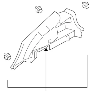 Quarter Trim Panel - Mazda (EG21-68-87XH-02)