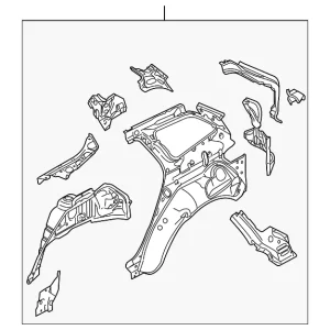 Inner Panel Assembly - Mazda (EH44-71-100A)
