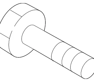 Water Pump Mount Bolt - Mazda (9FA0-20-0074)