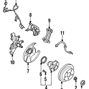 Disc Brake Caliper Bracket - Mazda (GA2E-26-28X)
