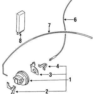 Actuator Assembly Lower Bracket - Mazda (BR70-66-3AXA)