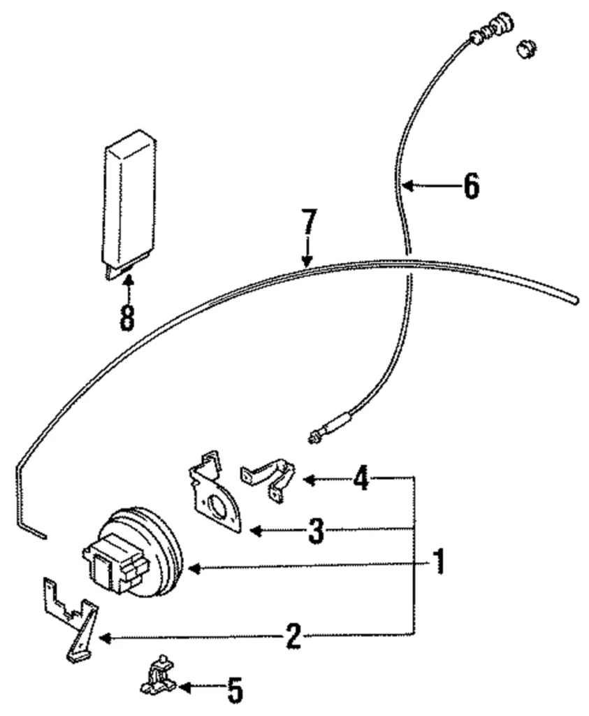 Actuator Assembly Lower Bracket - Mazda (BR70-66-3AXA)