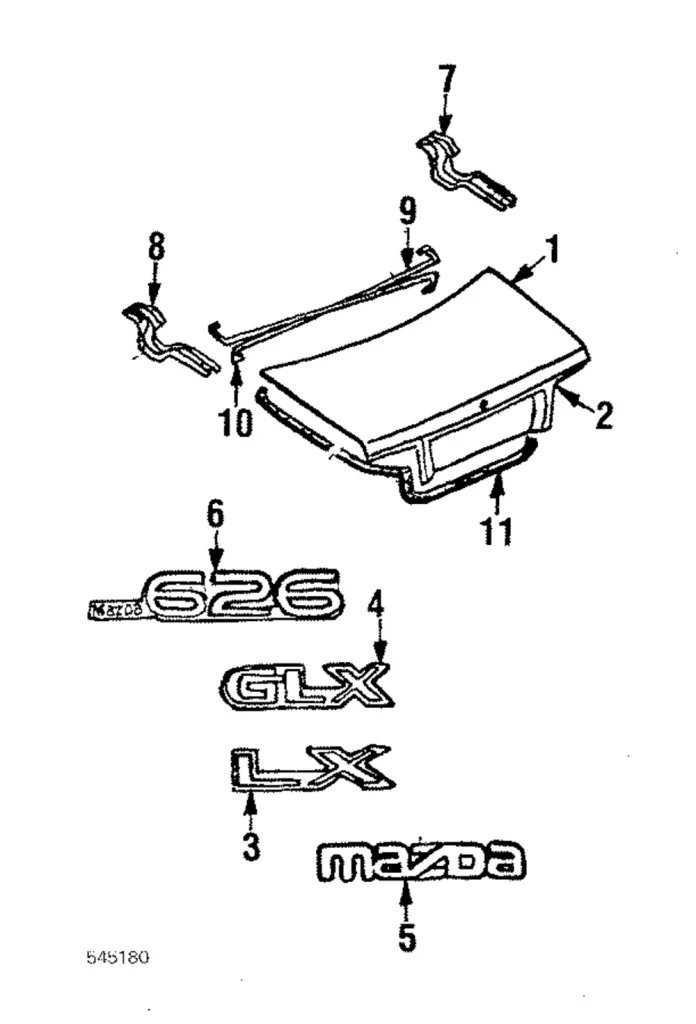 Hinge - Mazda (G030-52-710A)