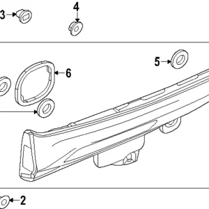 Backup Lamp Gasket - Mazda (KBB3-50-818)