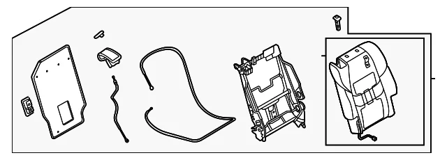 Seat Back Assembly - Mazda (TS82-88-230-39)