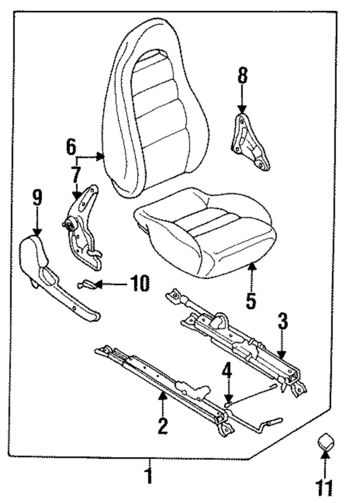 Recline Knob - Mazda (FD01-88-1H5-02)