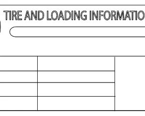 Tire Press Label - Mazda (KEMH-69-014A)