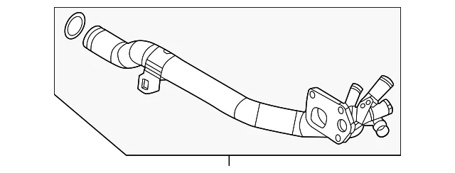 Engine Coolant Pipe - Mazda (PX9R-15-520)