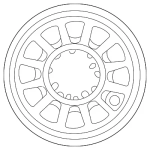 Wheel, Steel - Mazda (9965-82-6050)