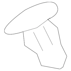 Upper Weather-Strip Fastener - Mazda (C235-58-772)