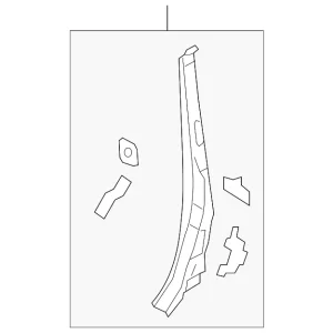 Center Pillar Reinforced - Mazda (CC43-70-360C)