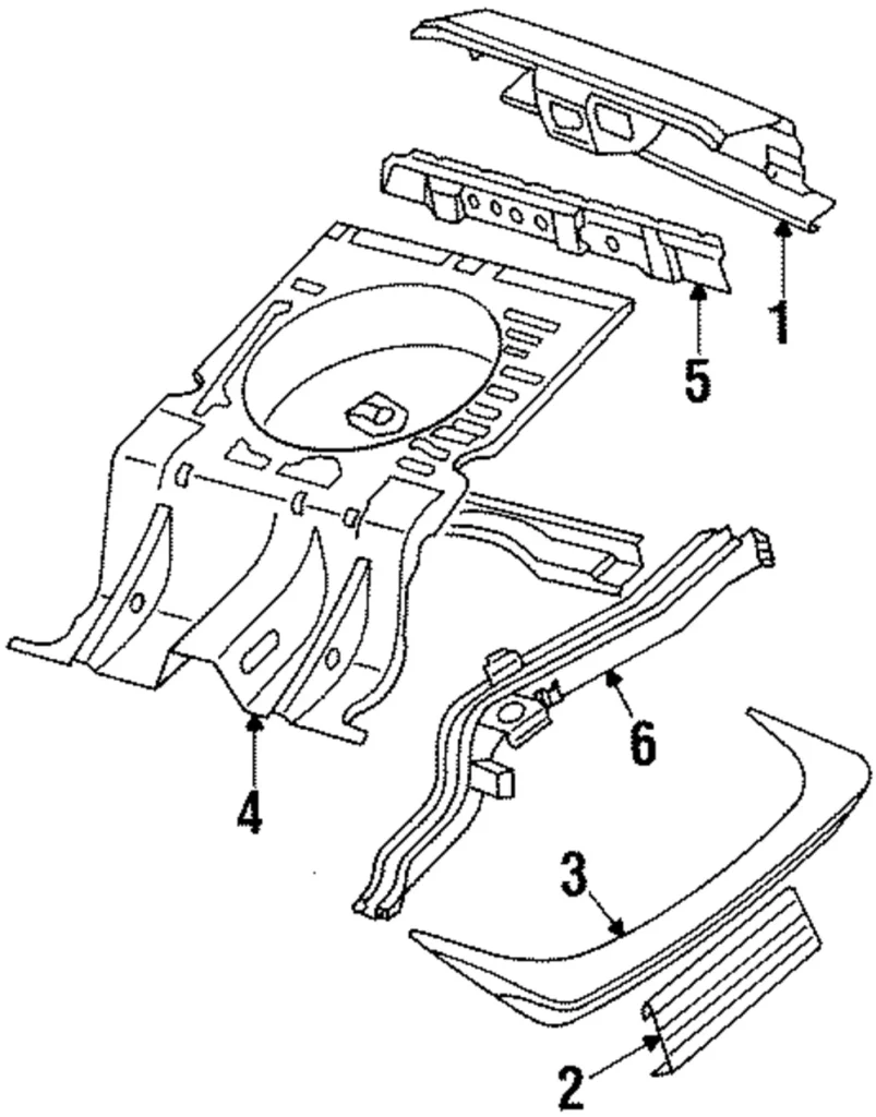 Rear Body Panel - Mazda (FA54-70-750)
