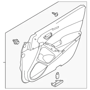 Door Trim Panel - Mazda (GJS1-68-450N-02)