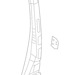 Center Pillar Reinforced - Mazda (KD53-70-360A)