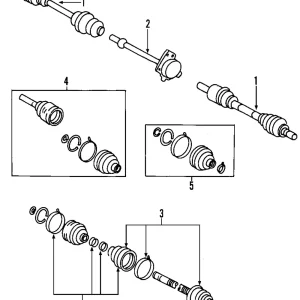 Intermediate Shaft - Mazda (GG62-25-700D)