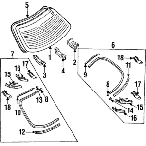 Glass - Mazda (HG30-63-930)