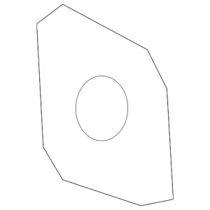 Pillar Reinforced Nut Plate - Mazda (B001-70-490)